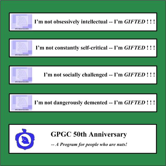 Gifted Bumper Stickers Large